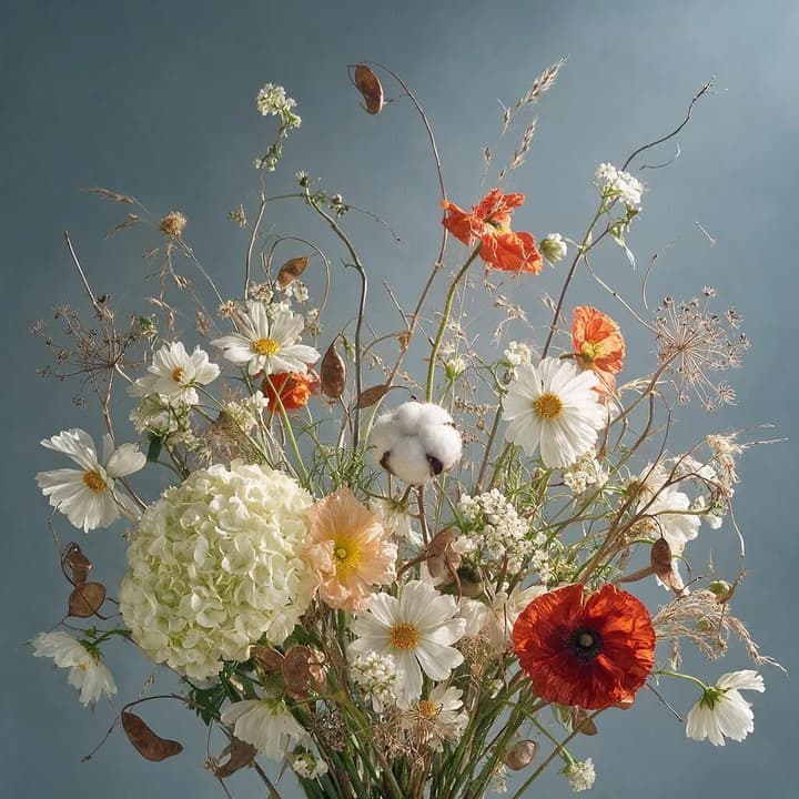 Poetic Still‑Life Floral Art