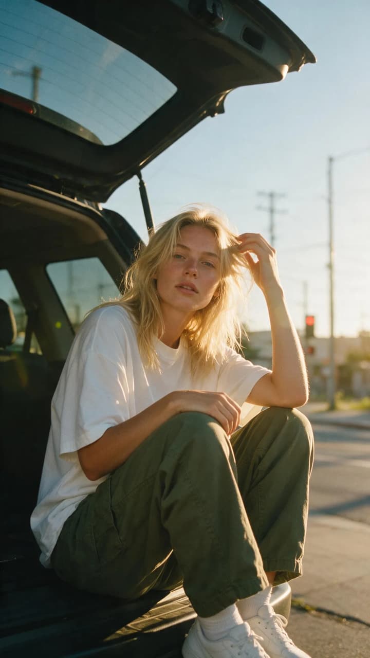Street Portrait at Dusk