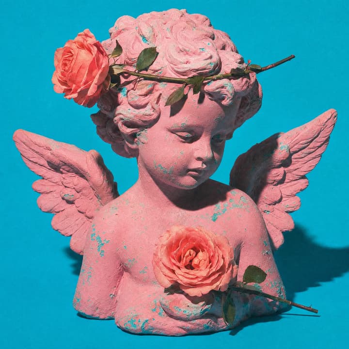 Vintage Surreal Angel Statue