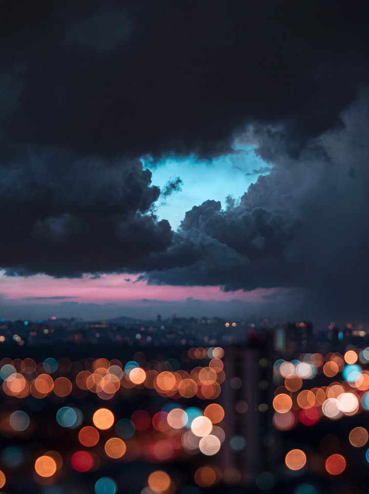 Dusk Bokeh City