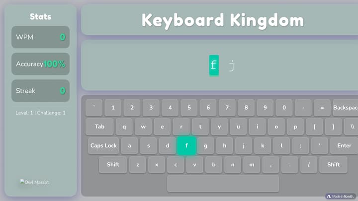 Keyboard Kingdom • Typing WebApp