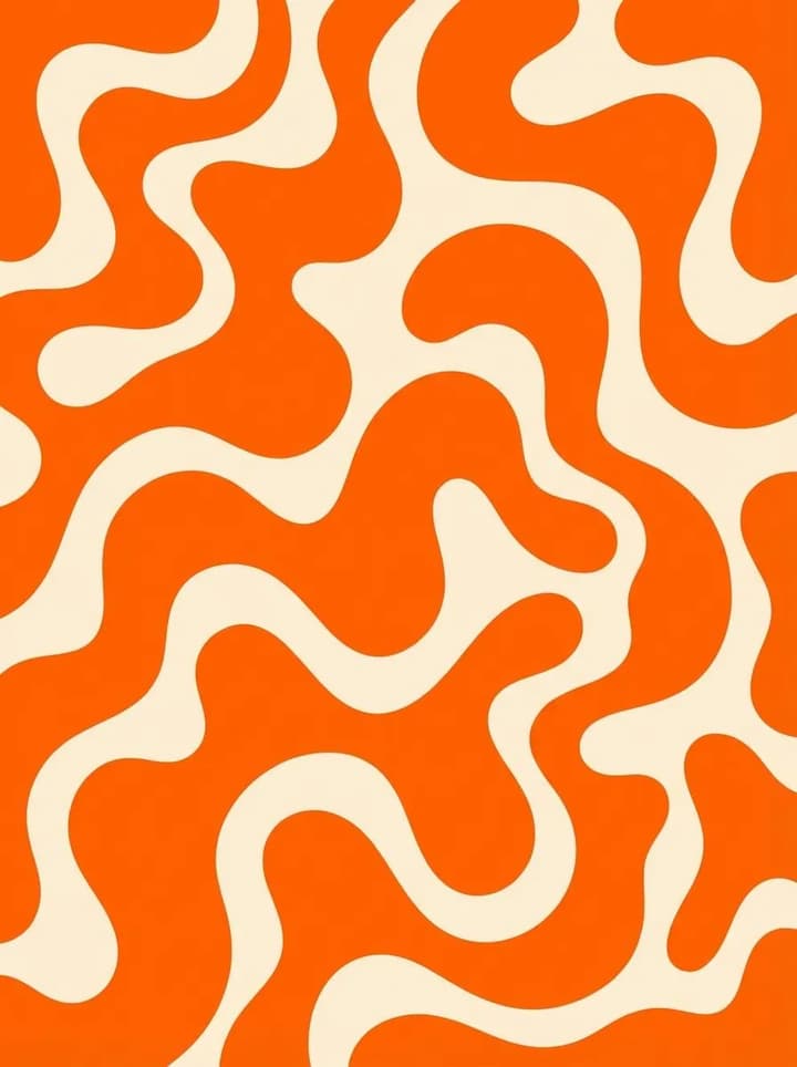 Orange Cream Waves