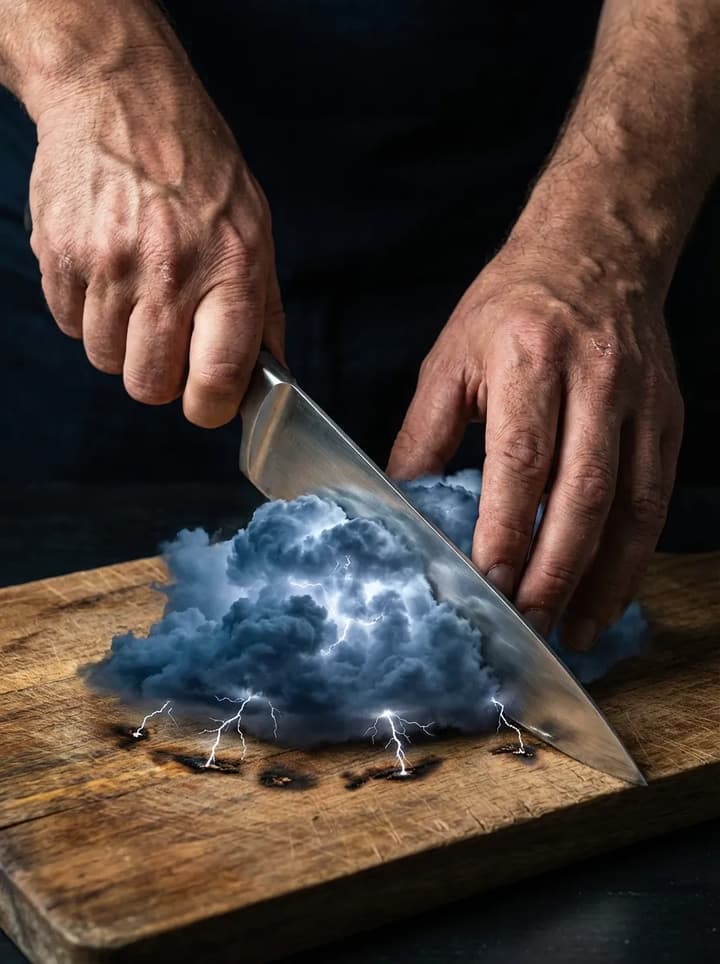 Cutting Lightning Cloud