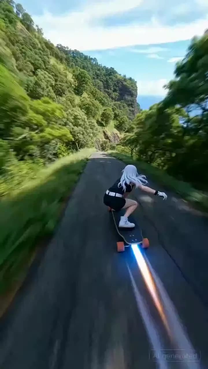 Skateboard girl