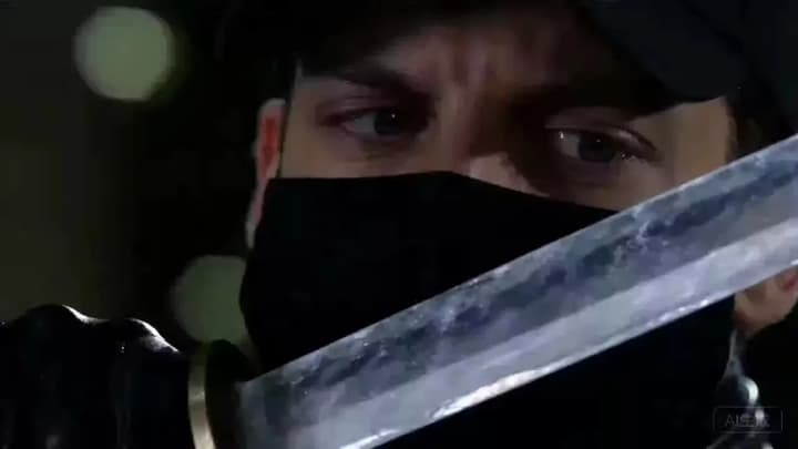 Ice blade combat scene