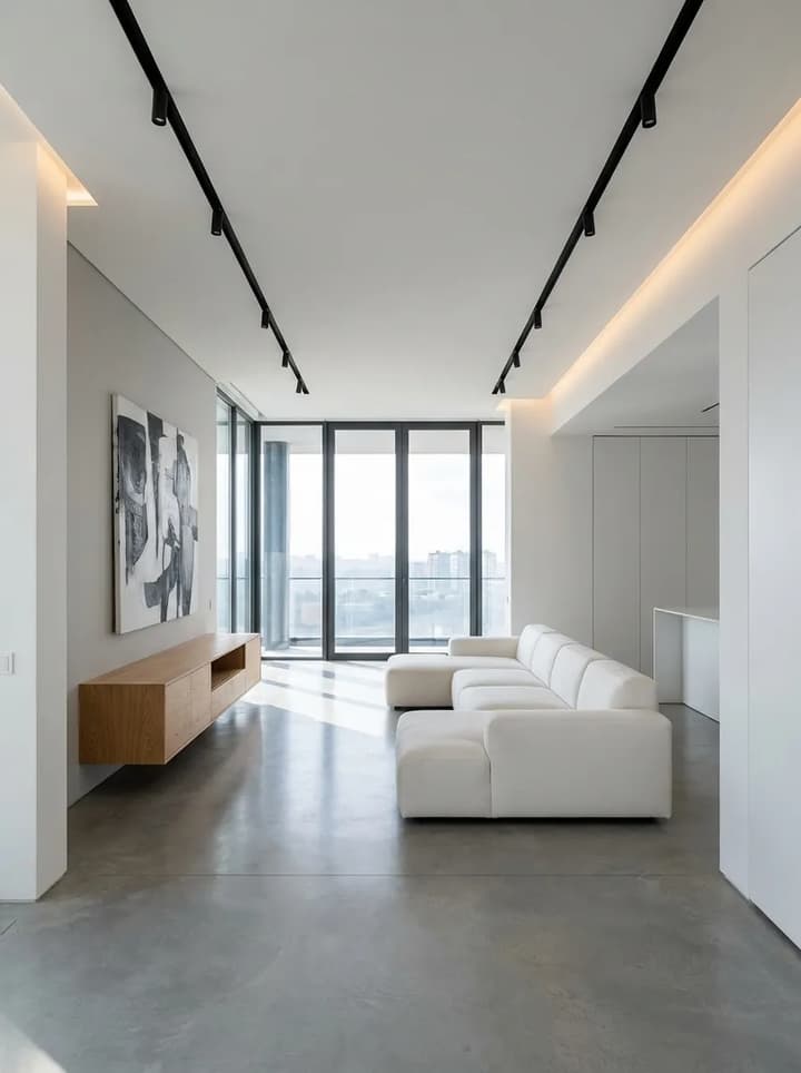 modern minimalist living room