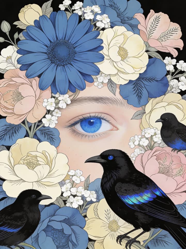 Botanical Eye Illustration