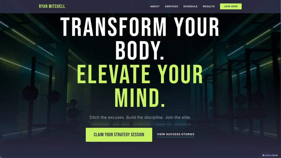 An Energetic Fitness Coach