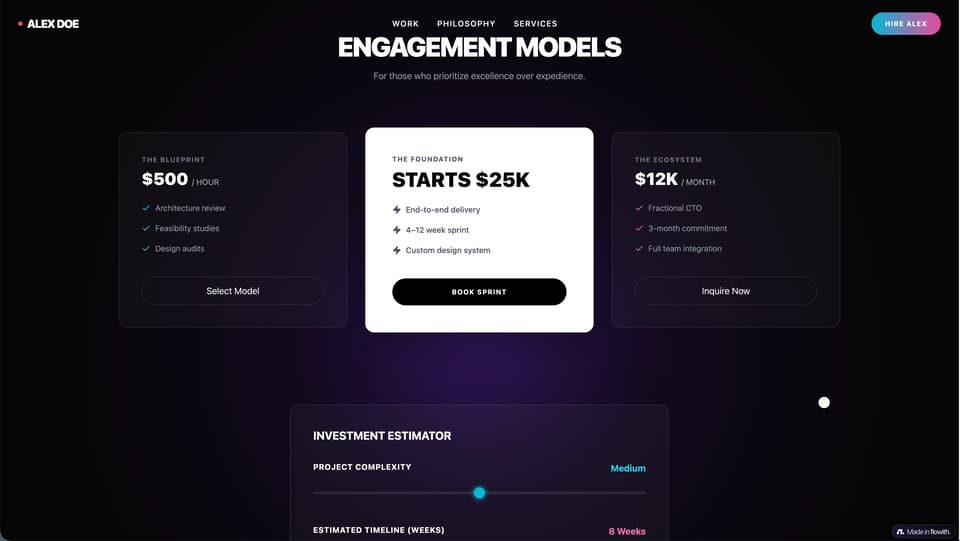 Cinematic Personal Website