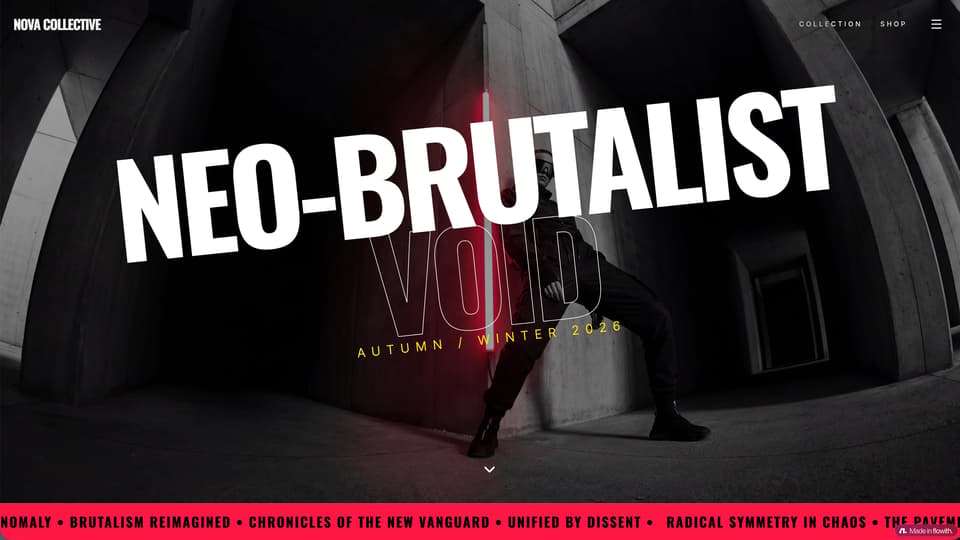 Edgy Fashion & Streetwear Lookbook Homepage