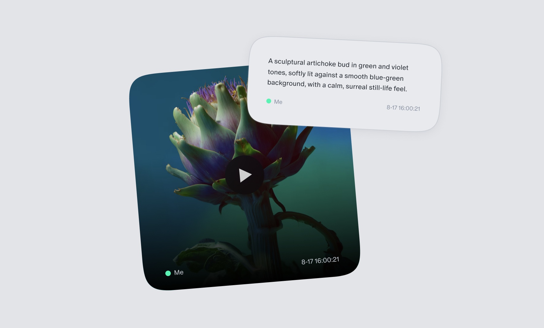 Text-to-video generation interface