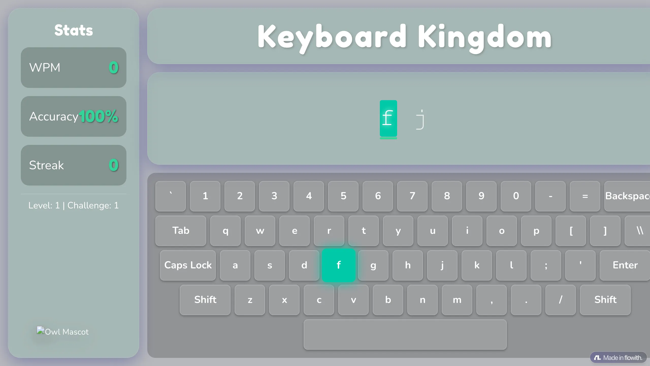 Keyboard Kingdom • Typing WebApp