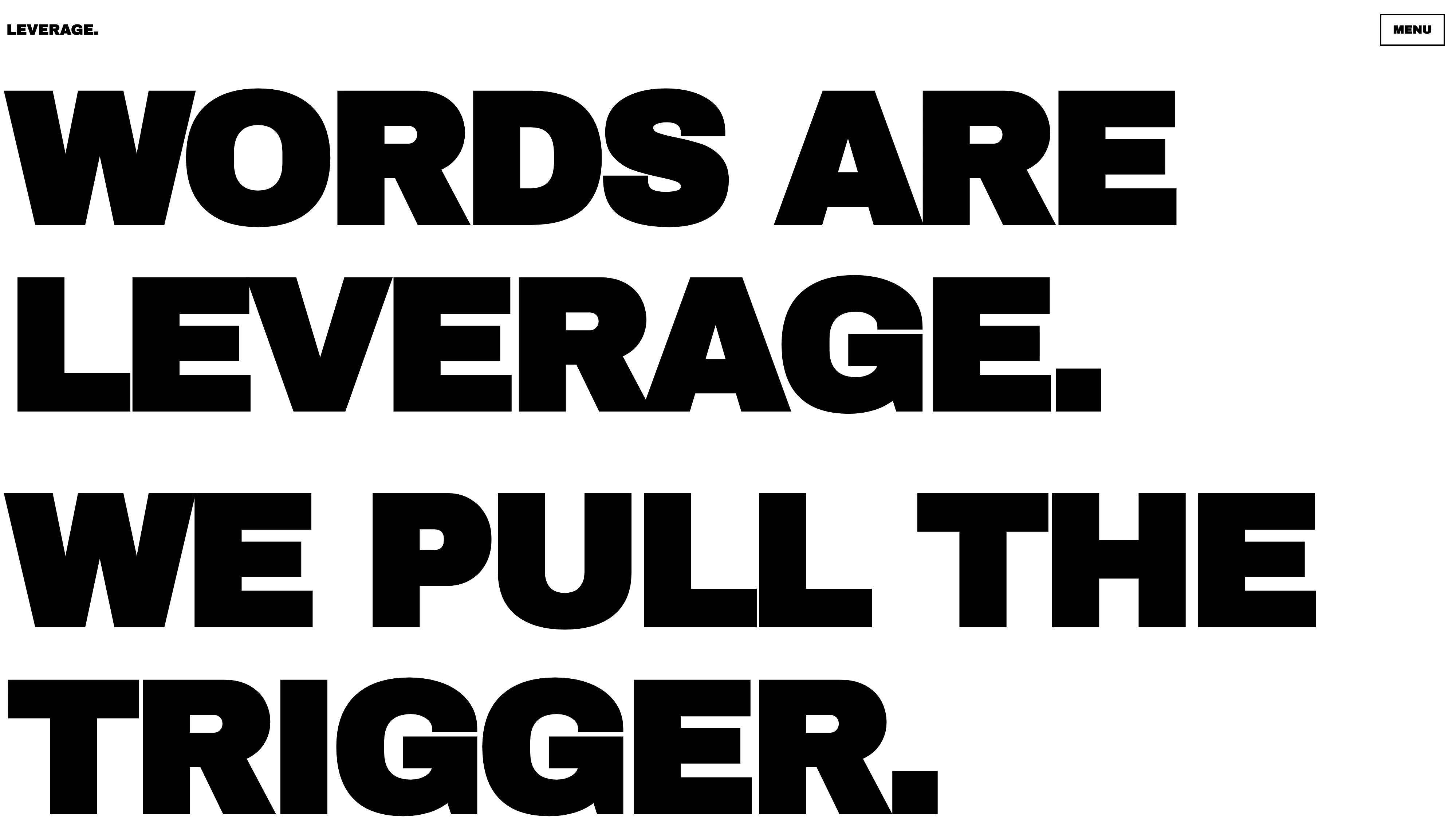 Typography-Only Site