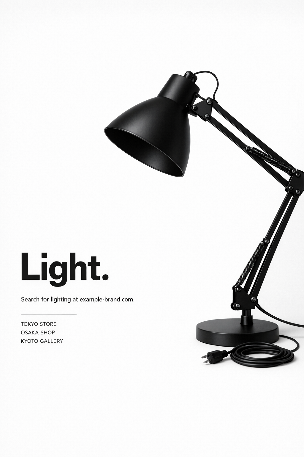 Minimalist Desk Lamp Poster