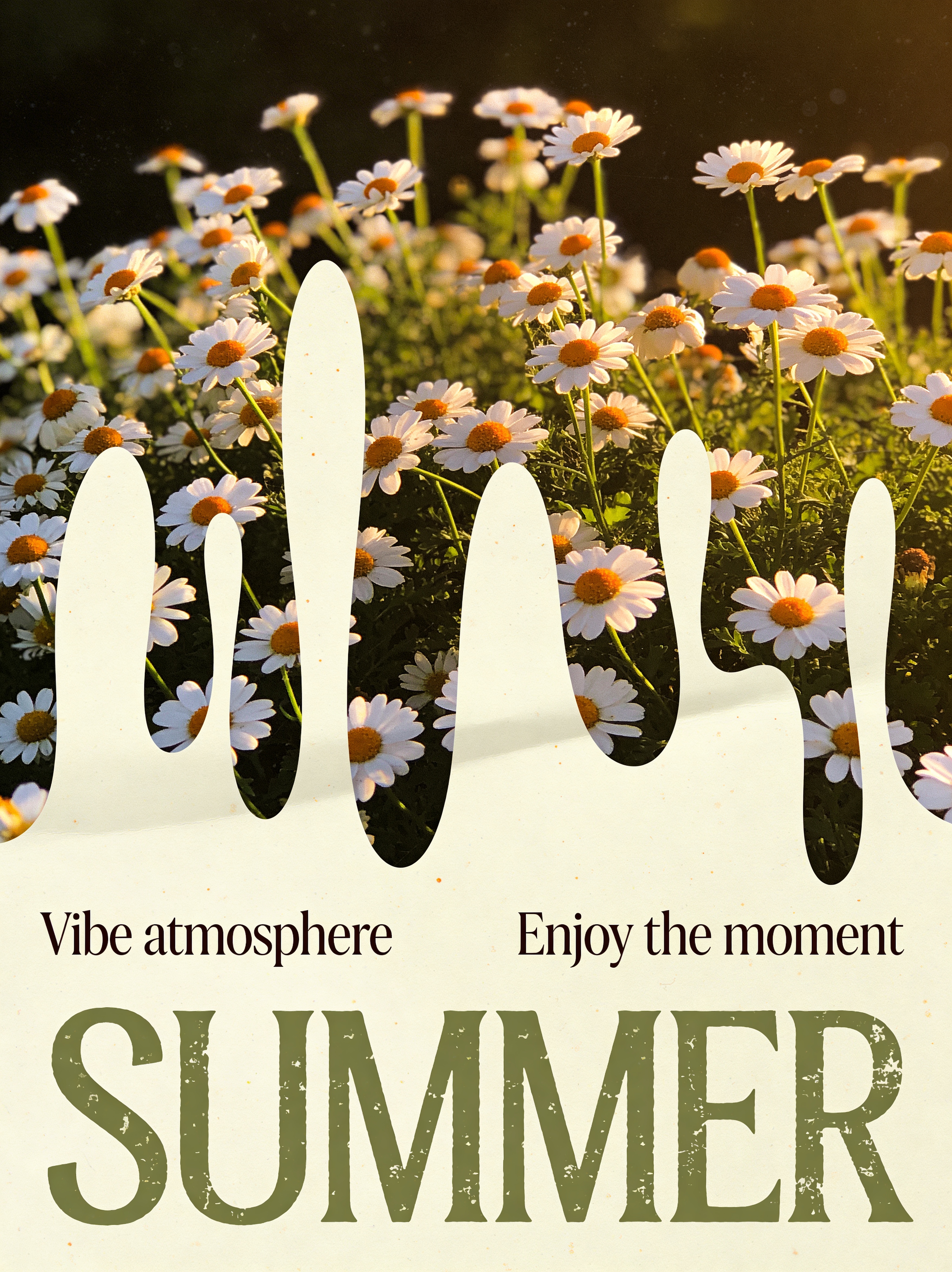 Vintage Summer Wildflower Poster