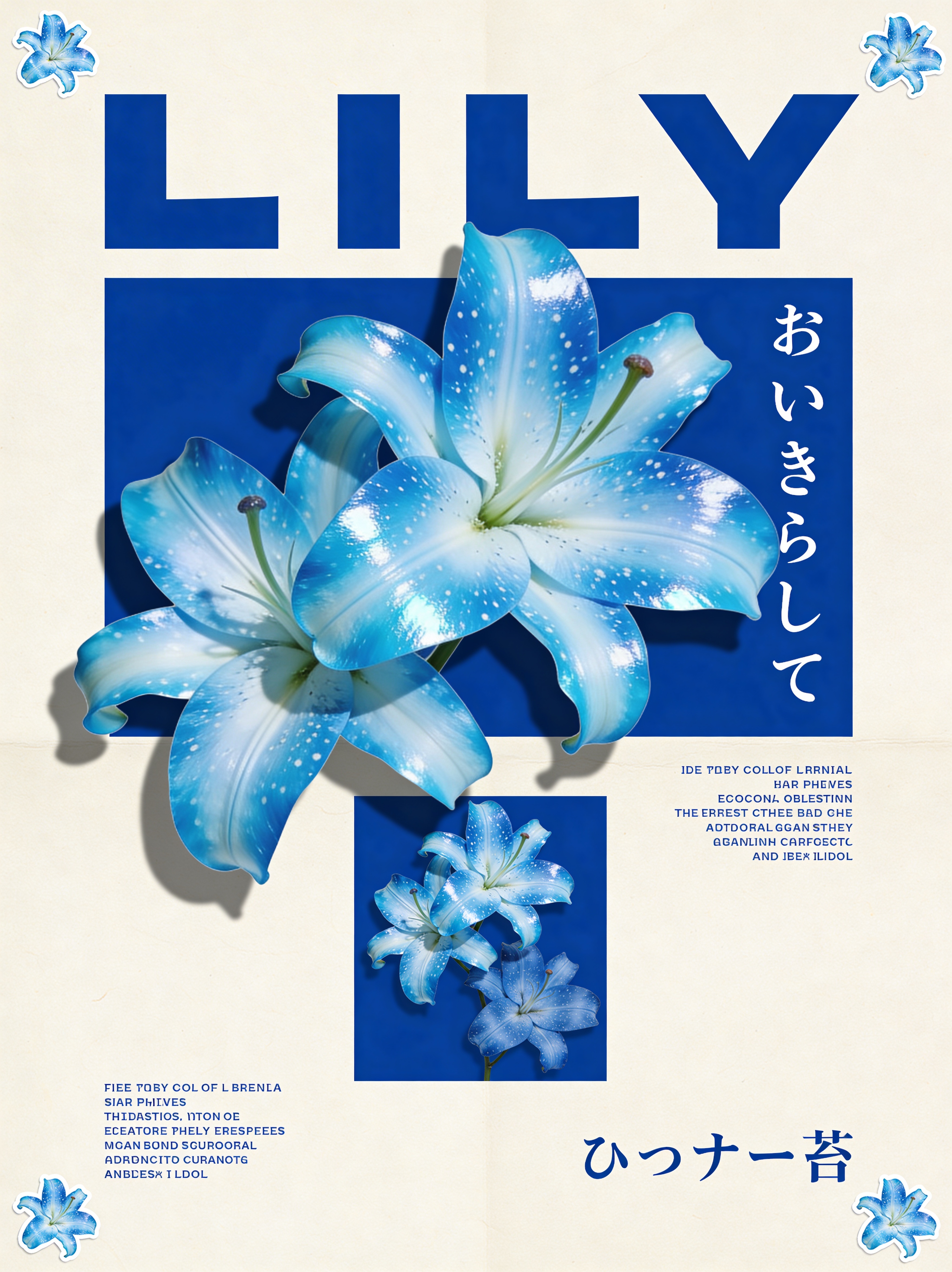 Botanical Lily Zine Poster