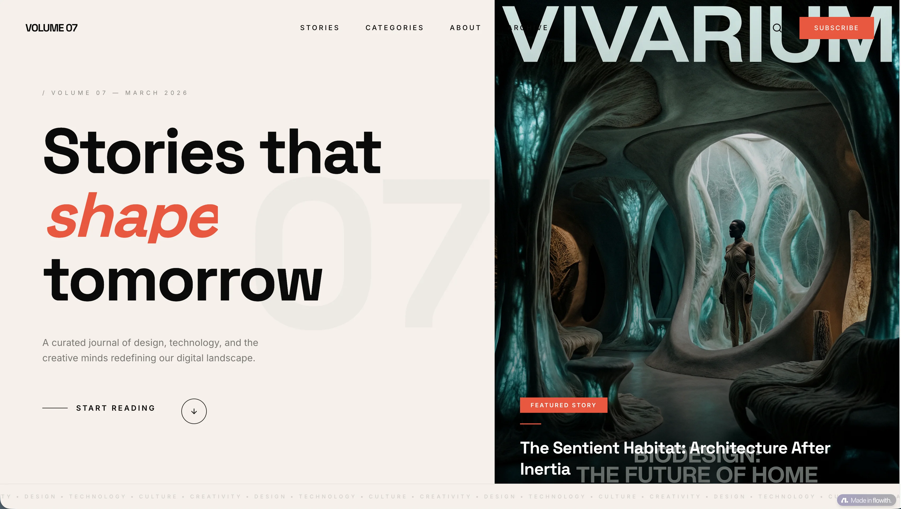 Magazine-quality web page