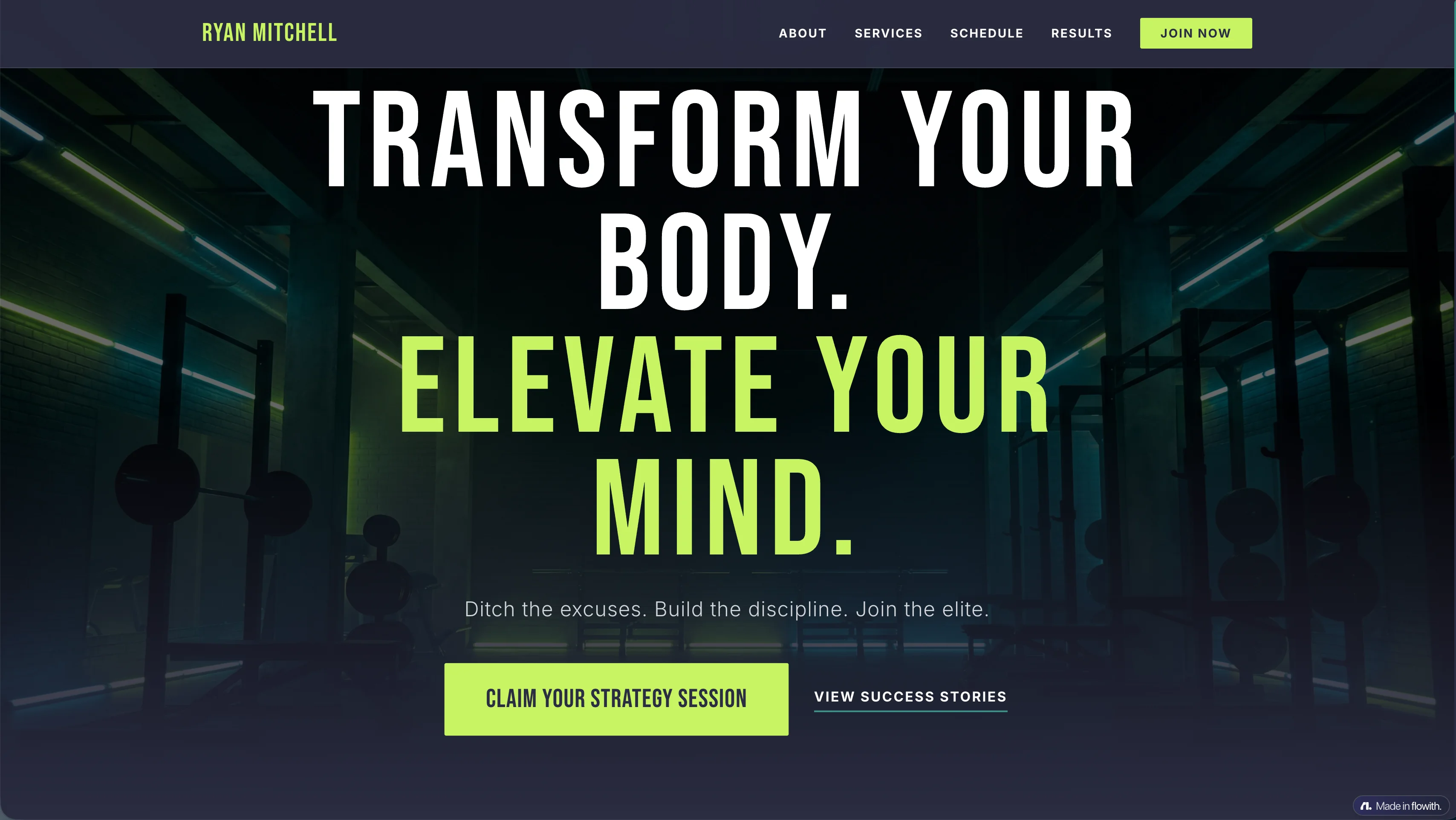 An Energetic Fitness Coach