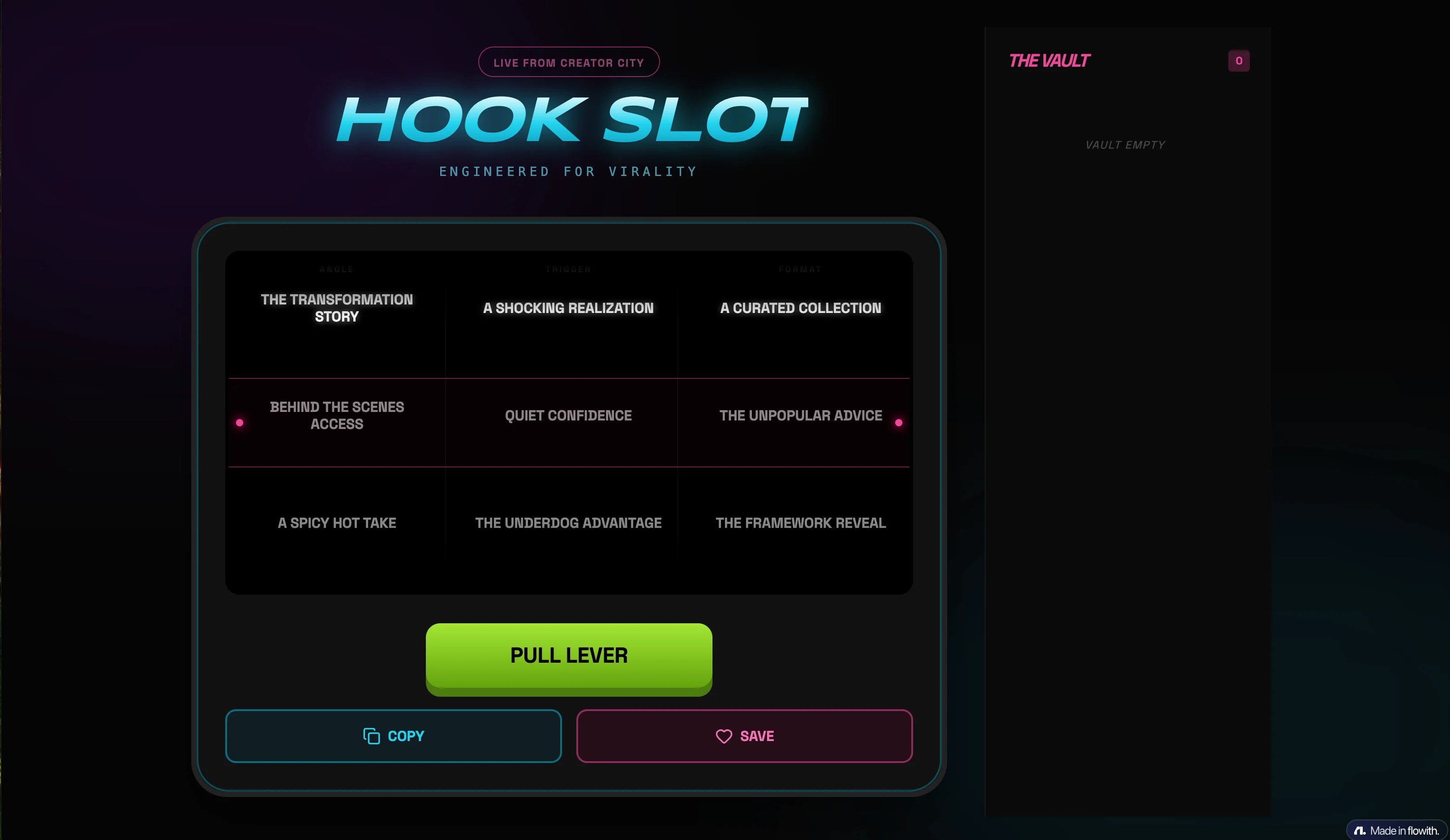 Hook Slot Machine