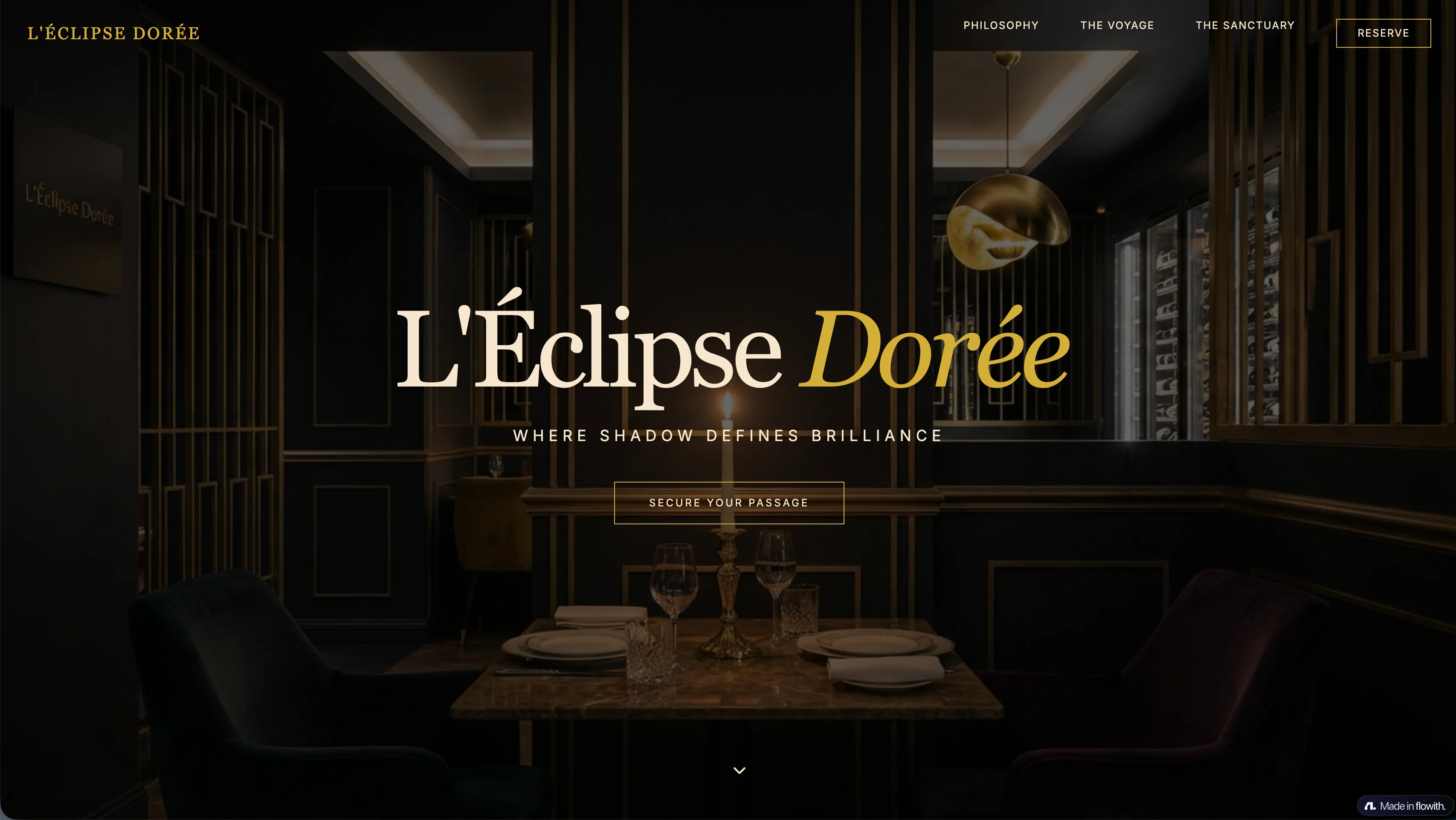 Gourmet Restaurant Branding Website