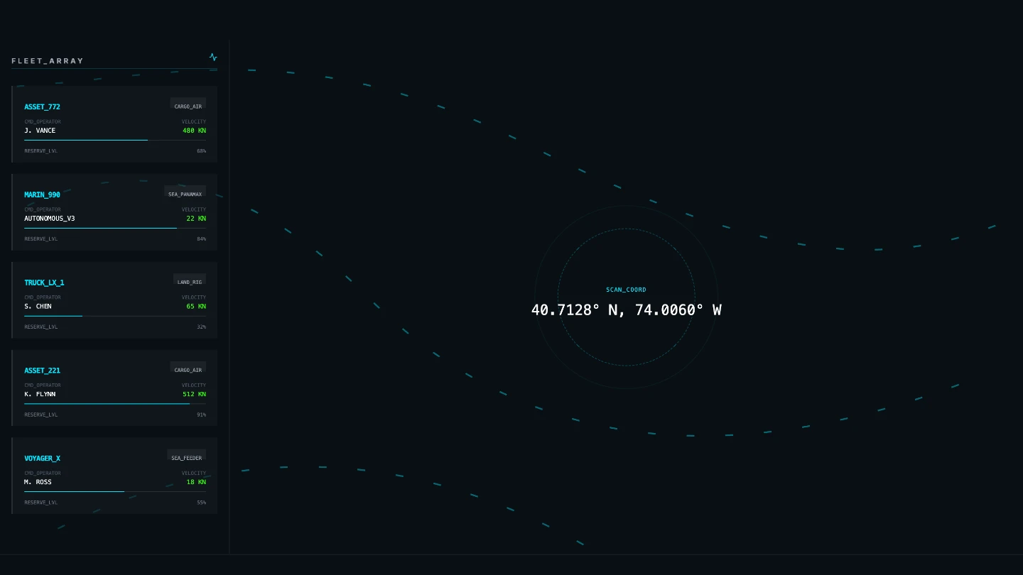 Premium Logistics Control Tower Dashboard Web Template