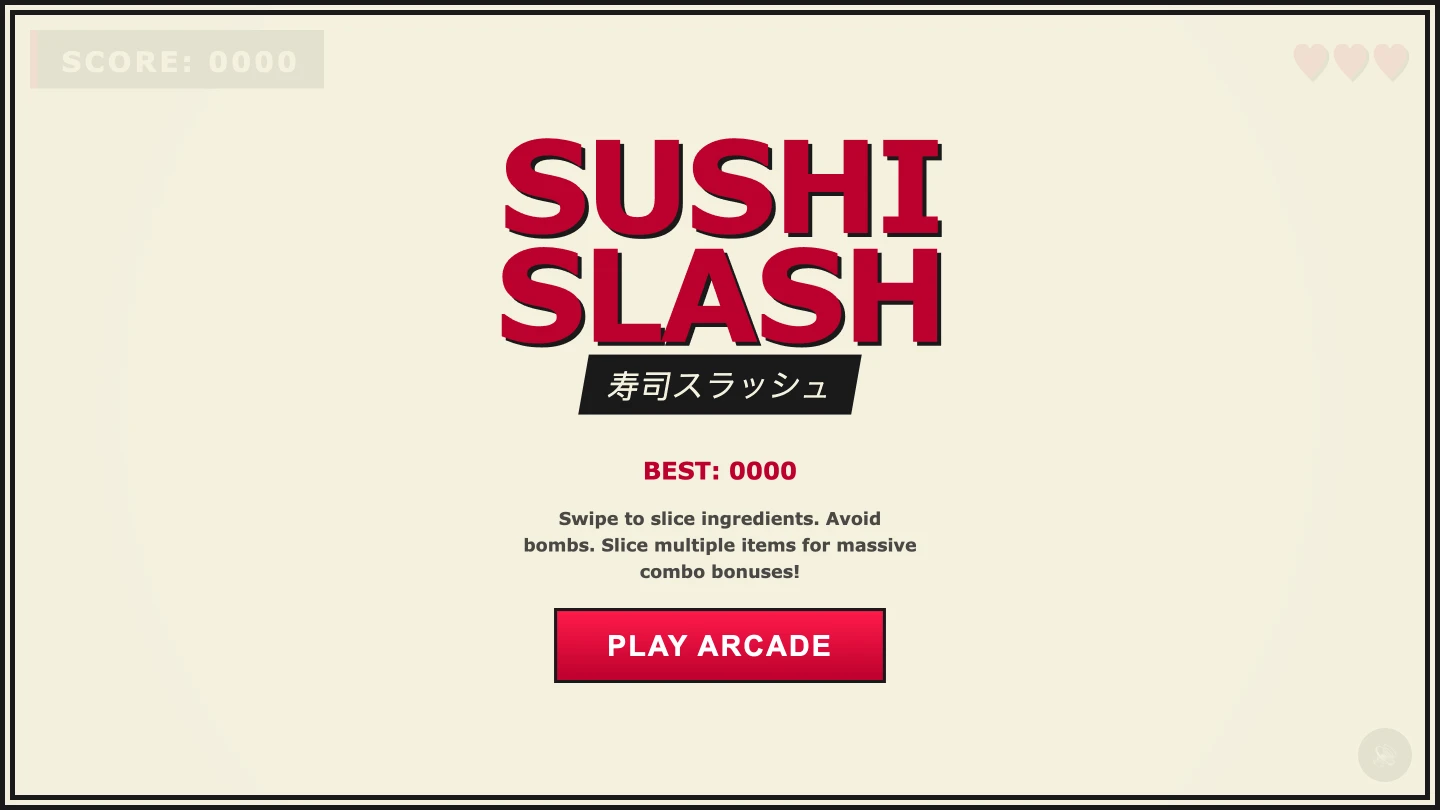 Sushi slash arcade