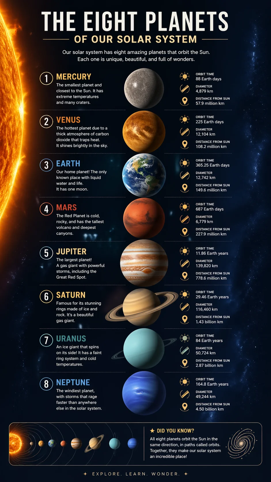 The Eight Planets